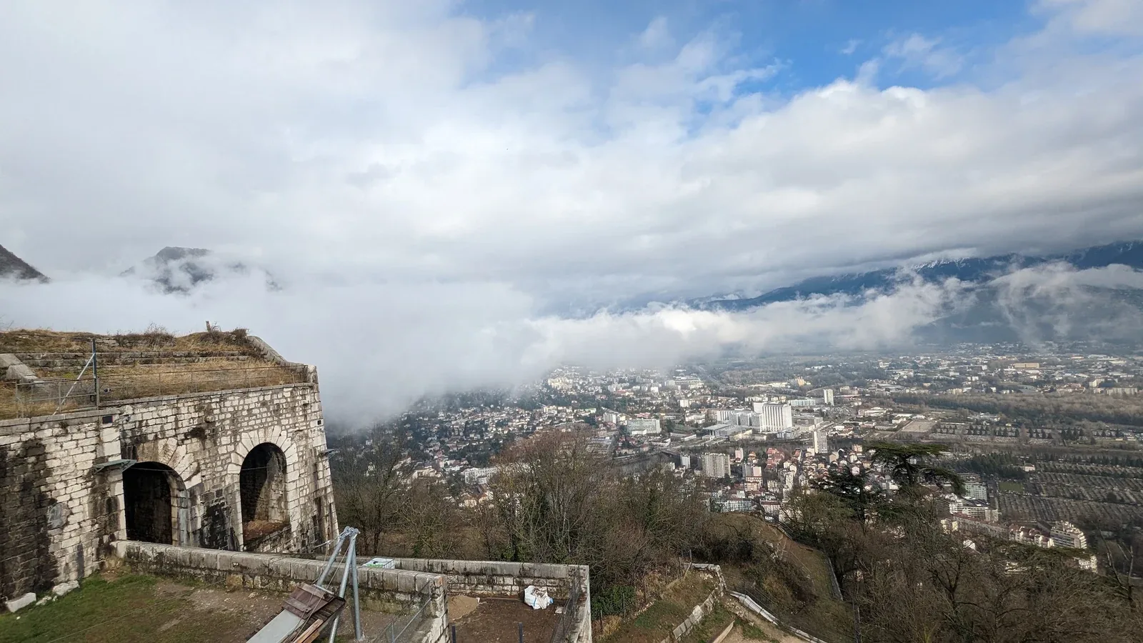 Clouds over the valley, Grenoble, March 2023